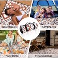 thumbnail image 6 of Picnic Blankets Waterproof Foldable Extra Large,80"x 60" Outdoor Beach Blanket Waterproof Sandproof,3-Layer Lightweight Handy Mat Tote Picnic Camping Rugs for Outside Your Rv(Boho Checkered), 6 of 6