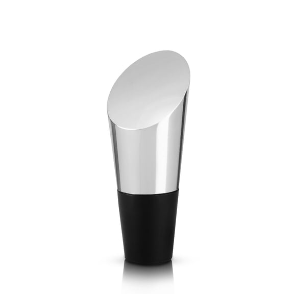 Viski Wine Stopper, Wine Bottle Stopper for Birthday, Wedding Party, Silver