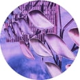 thumbnail image 1 of Ahgly Company Machine Washable Indoor Round Transitional Purple Amethyst Purple Area Rugs, 6' Round, 1 of 7