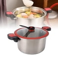 thumbnail image 4 of Yajisi 5‑L 304 Stainless Steel Pressure Cooker – Fire‑Resistant, Double‑Ear, Large Capacity, Multi‑Functional Soup & Stew Pot, 4 of 10