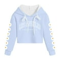 thumbnail image 5 of newwalpole Women's Crop Hoodie Long Sleeve Crop Sweatshirt for Women Fashion Warm Sweatshirt for Teens Girls Blue for Size 5-6 Y, 5 of 6