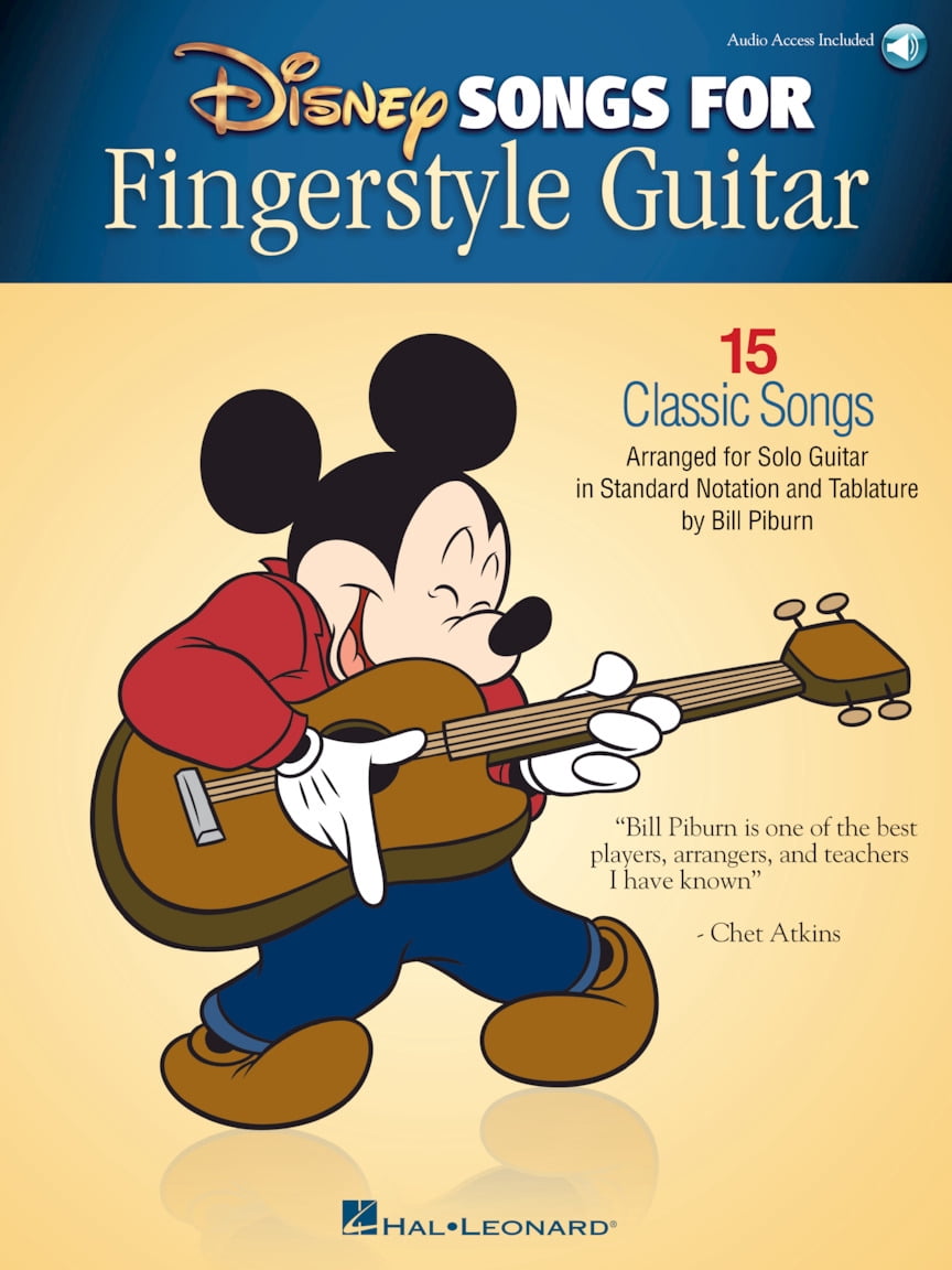 Hal Leonard Disney Songs For Fingerstyle Guitar Audio Online Tab Walmart Com