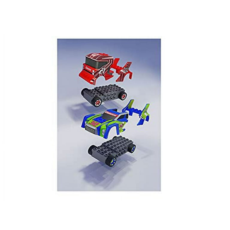  Carrera GO!!! Build 'N Race Electric Powered Slot Car Racing  Kids Toy Building Blocks Race Track Set 1:43 Scale, Racing Set 6.9 : Toys &  Games