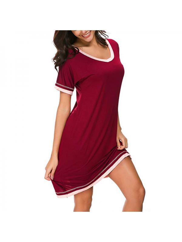 Details about / STYLE /& CO LUNA SHINE SHORT SLEEVE PAJAMA SLEEP TOP RED SMALL