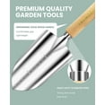thumbnail image 3 of Gardening Tools - 10 Piece Heavy Duty Gardening Hand Tools Stainless Steel Garden Tools with Wooden Handle, Storage Garden Bag, Gardening Gifts for Women and Men, 3 of 4