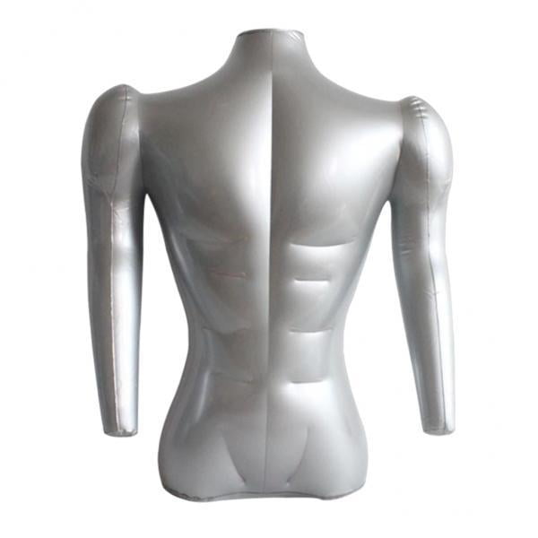 Camiseta por camiseta masculina para adultos inflable 2x71cm camiseta adulta top pantalla dummy Sunnimix Visualización de maniquíes de busto masculino
