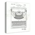 thumbnail image 2 of Creative Products Typewriter Patent on Distressed White 20x24 Canvas Wall Art, 2 of 5