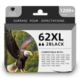 thumbnail image 1 of Cartucho de tinta negra PFKink 62XL para HP Envy y OfficeJet, 1 of 7