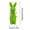 Green, variant on Green Flocked Easter Bunny with Bow Solar Garden Statue Outdoor Decoration
