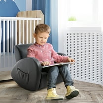Kids Grey Rocker Armchair – Safe & Cozy Seating for 3-7 Year Olds