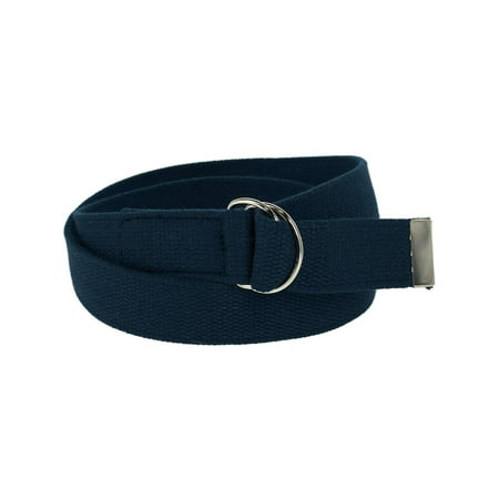 Cotton Web Belt with D Ring Buckle