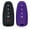 black and purple, variant on Dobrev 2pcs 5 Button Silicone Fob Skin Cover Fob Remote Keyless Entry Smart Key Case Shell Protector for Lincoln Ford Escape Explorer Focus Taurus Flex 5 Buttons (Black and Black)
