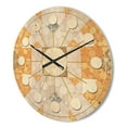 thumbnail image 3 of Designart 'Retro Geometric Design I' Mid-Century Modern Wood Wall Clock, 3 of 5