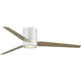 thumbnail image 4 of Braden 56" Integrated LED Indoor Satin White Mid-Century Modern Ceiling Fan with Light Kit and White Opal Shade and Remote Control, 4 of 11
