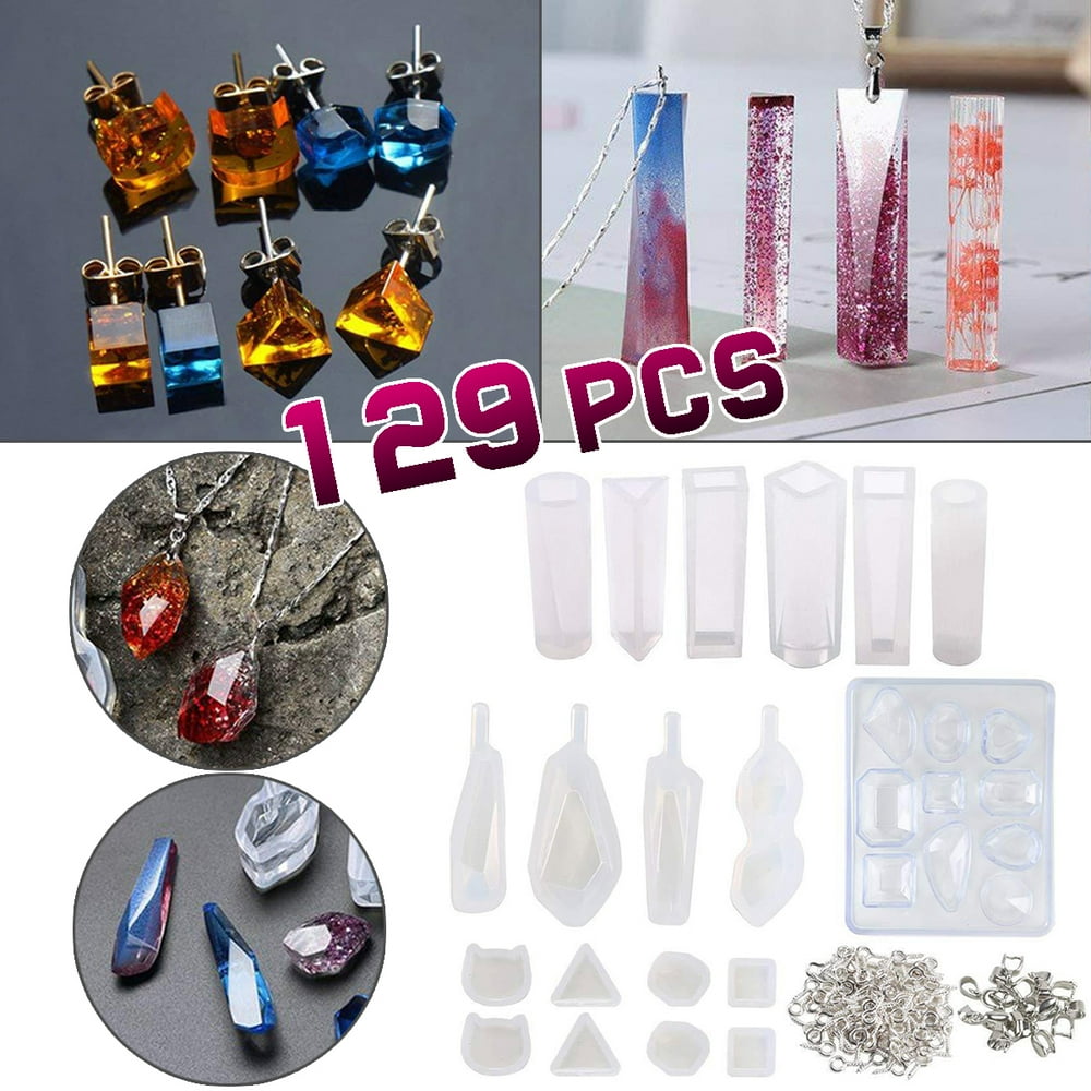 Grtxinshu 123Pcs OR 129Pcs/Set Resin Casting Mold Kit Silicone For