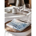 thumbnail image 6 of Ocean Blue Coral Cloth Napkins Set of 8 Reusable Dinner Napkins, Summer Coastal Starfish Flower Cocktail Napkin Washable Table Napkins for Wedding/Holiday Party/Baby Shower 20"x20", 6 of 7