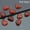 Red Agate, variant on Natural Mixed Gemstone Heart Cabochon CAB Flatback Reiki Chakra Beads 15mm*18mm