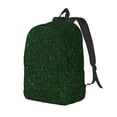 thumbnail image 1 of Disketp Emerald Green Sparkling Mochila de Lona Estampada, Mochila Escolar de Viaje Ligera para Estudiantes y Portátil-Small, 1 of 5