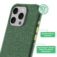 thumbnail image 4 of onn Sparkle Phone Case for iPhone 15 Pro - Green with Gold Glitter, 4 of 6