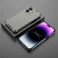 thumbnail image 3 of for iPhone 16e Case Heavy Duty Shockproof Rugged Honeycomb Patterned Design Phone Cases, Anti-Drop, Dual Layer Translucent Protective Cover Women Men For iPhone 16e,Black, 3 of 6