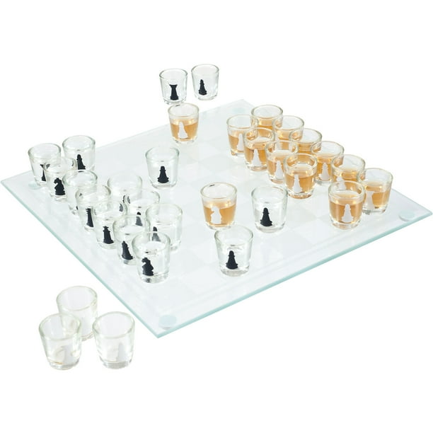 32Piece Shot Glass Drinking Game Chess Set