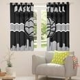thumbnail image 5 of Erosebridal Young Gamer Curtains & Drapes Basketball Curtains, Sport Theme Blackout Curtains Black Grey Gray Living Room Curtains, 5 of 6