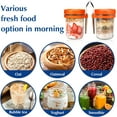 thumbnail image 2 of XKDOUS Overnight Oats Jars with Spoon and Lid 16 oz, Airtight Oatmeal Container with Measurement Marks, Mason Jars with Lid for Cereal On The Go Container, 2 of 4