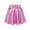 Pink, variant on WMTBSRSW Girls Metallic Skater Skirt Kids Shiny Pleated High Waist A Line Mini Skort with Built in Shorts Dance Party Black 10-11 Years