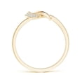 thumbnail image 2 of ANGARA Lab Grown Diamond Split Infinity Knot Ring for Women in 14K Yellow Gold (Size-0.9mm| Color-F-G| Clarity-VS) | April Birthstone, Anniversary, Jewelry Gift for Women | Lab-Grown Diamond Ring, 2 of 4