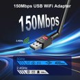thumbnail image 2 of EIMELI USB WiFi Adapter for PC   600Mbps Wireless Network Adapter with High Gain Antenna  Dual-Band 2.4G/5GHz Wi-Fi Dongle Compatible with Desktop  Laptop  Windows  Mac OS  Linux, 2 of 7