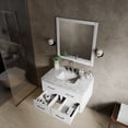 thumbnail image 4 of Tuckerton 36 in W x 22 in D White Single Bath Vanity and Carrara Marble Top, 4 of 10