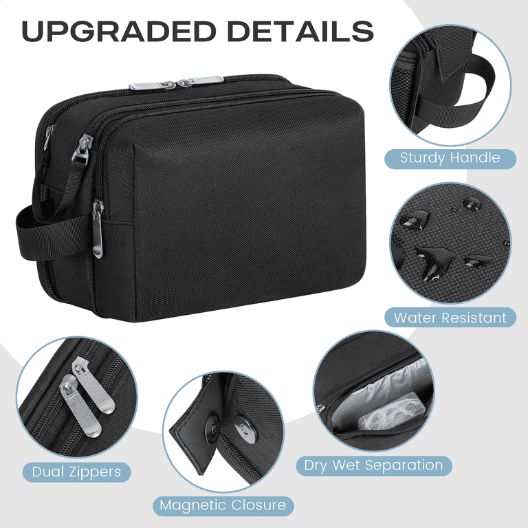 DAKOMM Large Toiletry Bag with Handle, Unisex photo 5