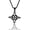Black, variant on Celtic-Knot Necklace Witchs Knot Amulet Pendant Clavicle Chain Good Luck Symbol