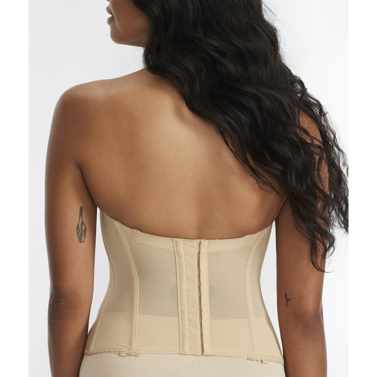 Dominique Noemi Backless Strapless Lowback Balconnet Bra in White - Busted  Bra Shop