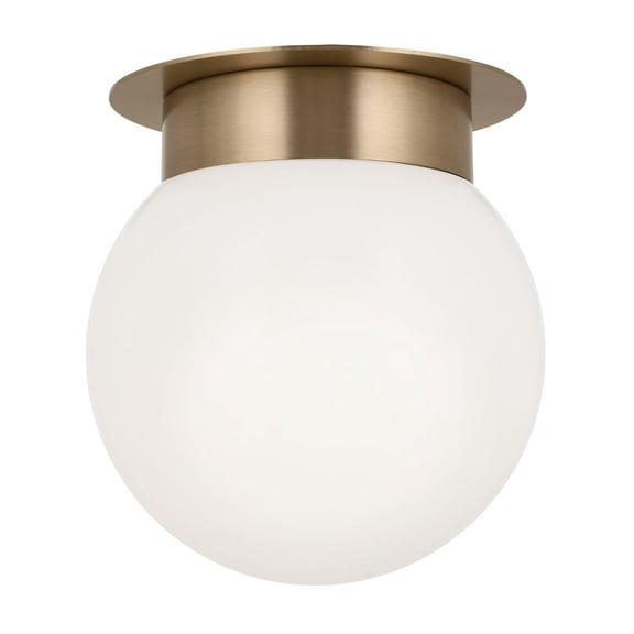 52586CPZ Kichler Lighting Albers - 1 Light Flush Mount-8.5 Inches Tall and 8 Inches Wide-Champagne Bronze Finish