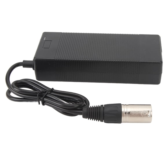 Electric Bike Battery Charger, 42V 2A Charger XLR Male Connector Fast Charging AC 100-240V Power Supply Adapter for Over Voltage