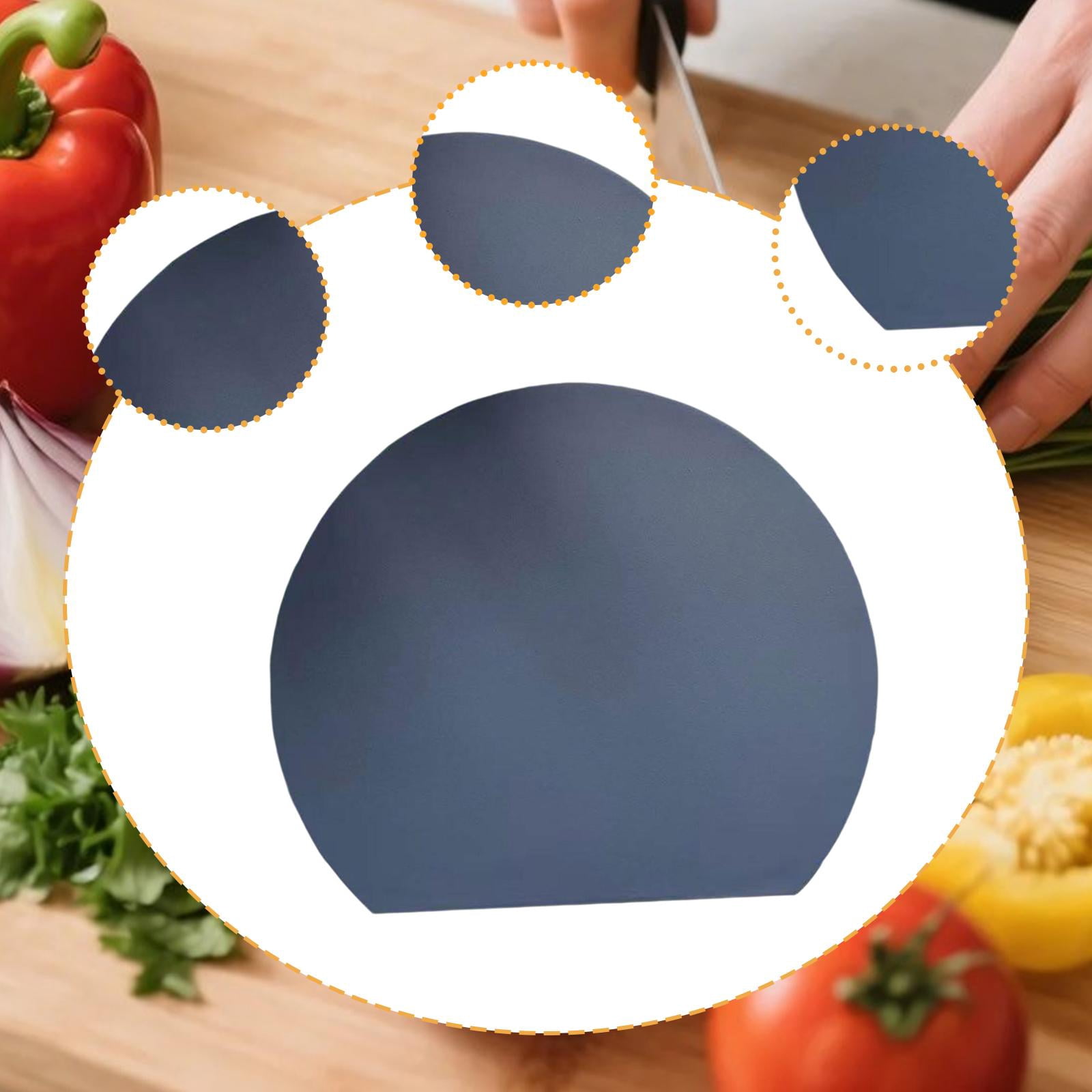 Fiocias Flexible TPU Cutting Board Non Slip Kitchen Chopping Mat for Meat and Vegetables Gray L
