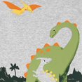 thumbnail image 2 of Pijama 2 pzas Carter´s Child of Mine Gris Estampado Dinosaurios 2T, 2 of 4