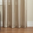 thumbnail image 4 of Better Homes & Gardens Textured Stripe Sheer Window Curtain Panel, 52" x 84",  Clay Gray Color, 4 of 5