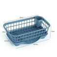 thumbnail image 2 of OULII Dishes Drying Rack Storage Rack Blue Quick Drying for Kitchen Utensils 1Pack, 2 of 8