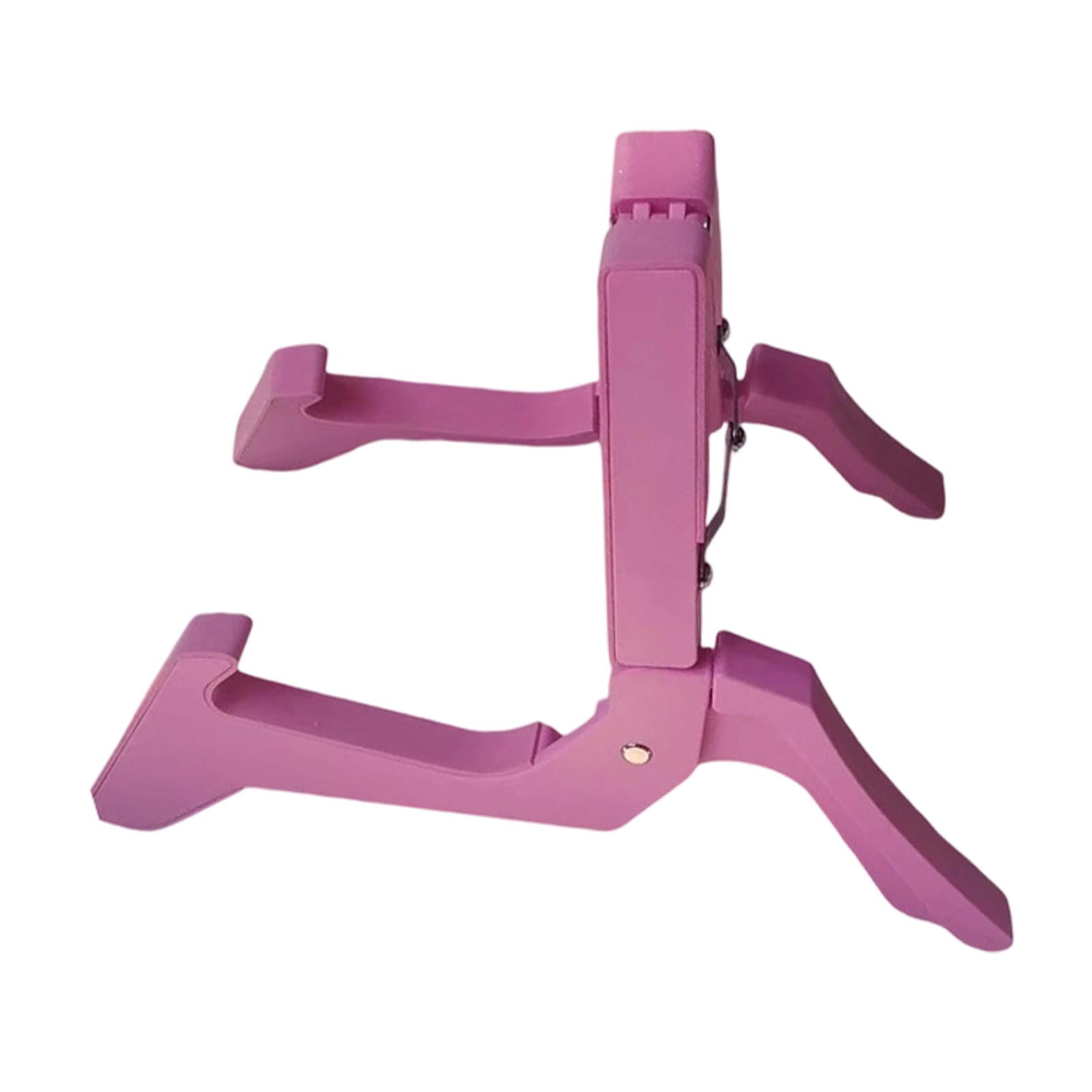 LeeQinersw Foldable Guitar Stand A Frame Versatile Anti Slip Stable Guitar Support Holder for Bass Cello Classical Electric Guitars Shop Pink