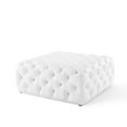 thumbnail image 7 of Modway Amour Tufted Button Large Square Faux Leather Ottoman in White, 7 of 7