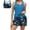 Swimsuit-250Blue, variant on Gamivast Swimsuits for Women Tankini Swimsuits 3 Piece Floral Print Tank Top Swim Shorts Sports Bra Athletic Swimwear Beach Pool Vacation