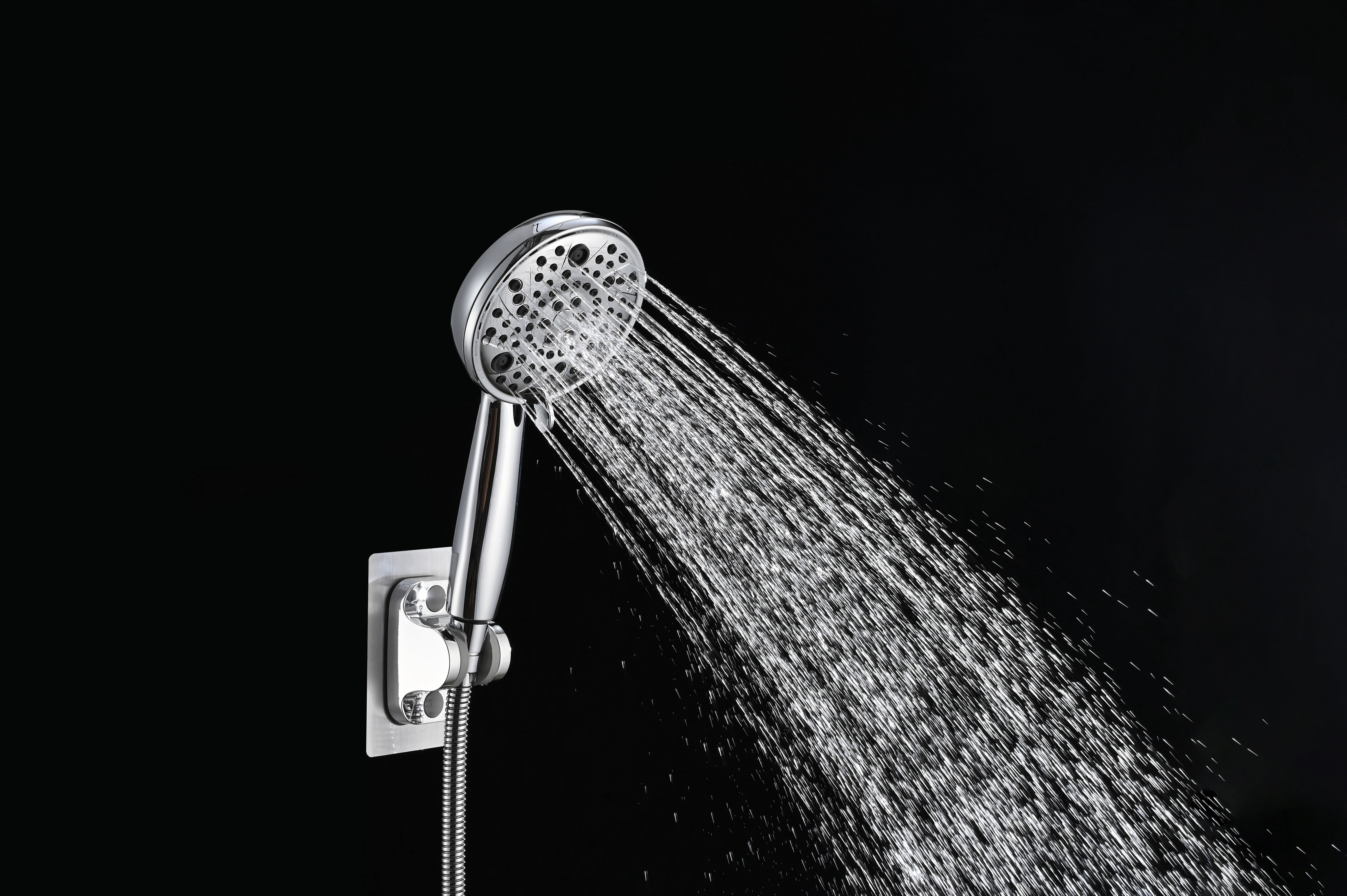8-Setting High-Pressure Handheld Shower with Hose & Slip-On Diverter Tub Spout