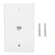 thumbnail image 1 of Panel de placa de pared blanco CAT6 de 1 puerto con módulo para edificio de oficinas de decoración del hogar del hotel, 1 of 5