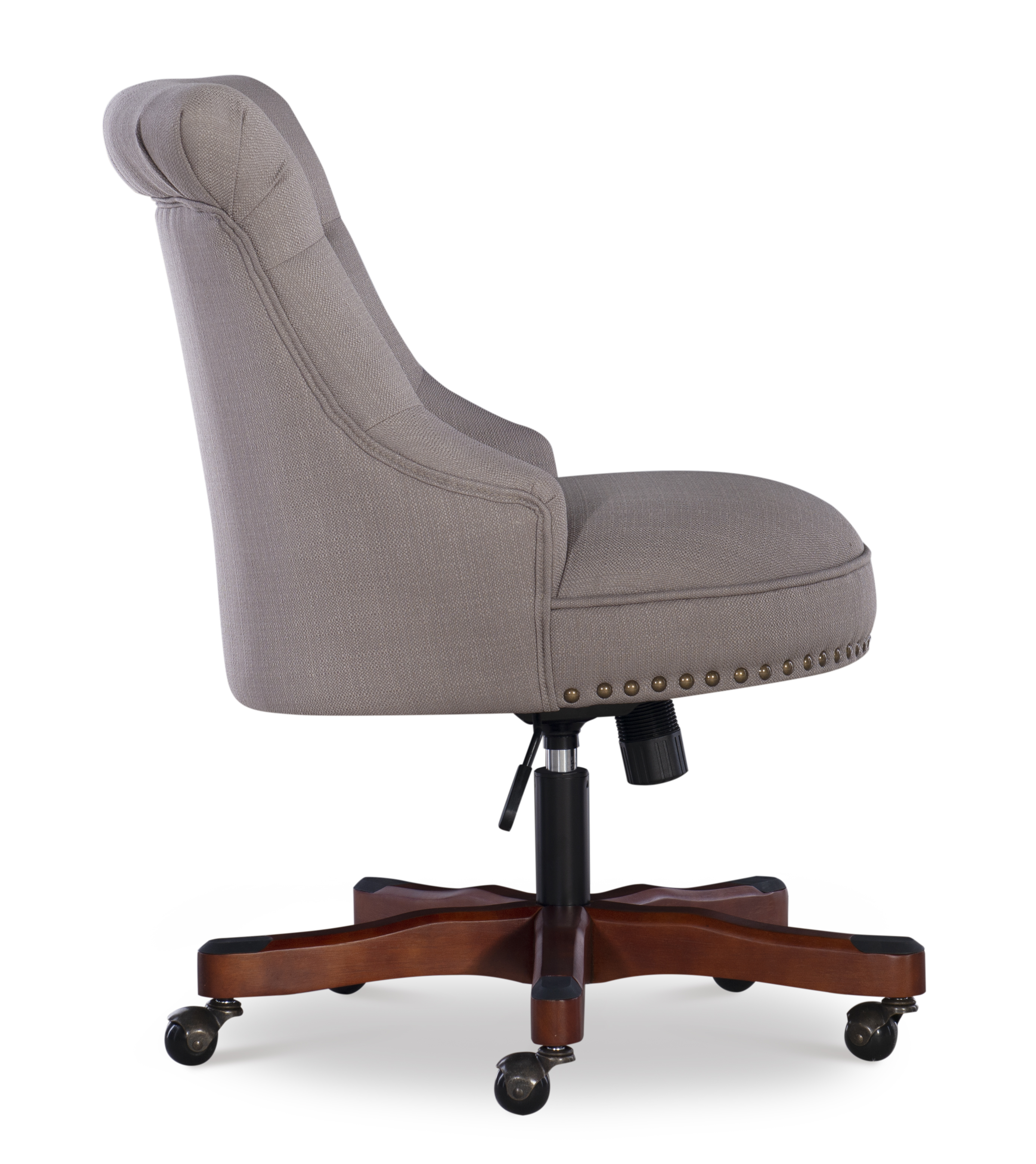 Linon Sinclair Manager's Chair with Adjustable Height & Swivel, 275 lb. Capacity, Dolphin Gray