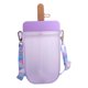 thumbnail image 1 of Kearding Linda botella de agua a prueba de fugas, taza de paletas de plástico con cordón, taza para beber para adultos y niños Cocina y Comedor No.1 Kearding HA041086-01, 1 of 6