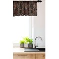 thumbnail image 3 of Ambesonne Abstract Window Valance, Curving Strikes Dashes, 42" x 18", Grey Redbrown, 3 of 3