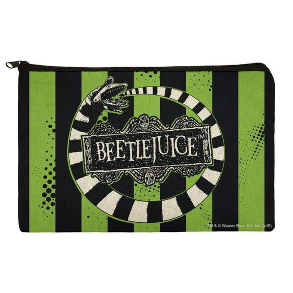 Beetlejuice Beetle Worm Makeup Cosmetic Bag Organizer Pouch