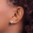 thumbnail image 4 of FJC Finejewelers 925 Sterling Silver Button ated Polished CZ Bumble Bee Post Earrings 7 x 11 mm, 4 of 6